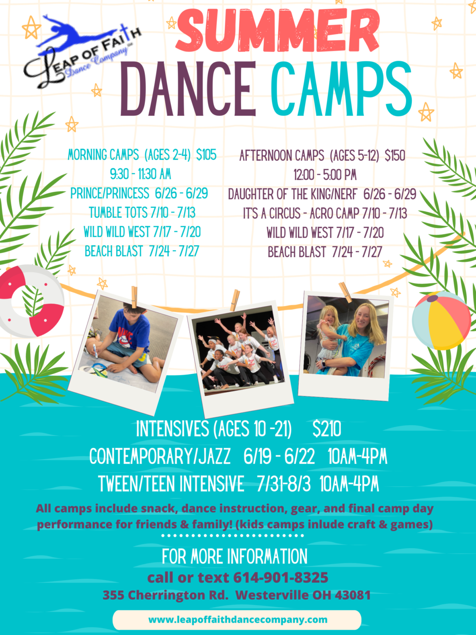 SUMMER CAMPS | Leap of Faith Dance Company